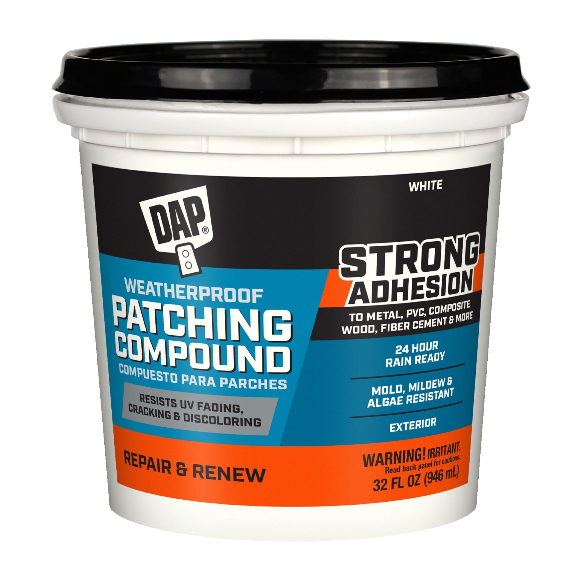 DAP 32 fl oz Weatherproof Patching Compound Exterior Filler White , Model# 7079818787